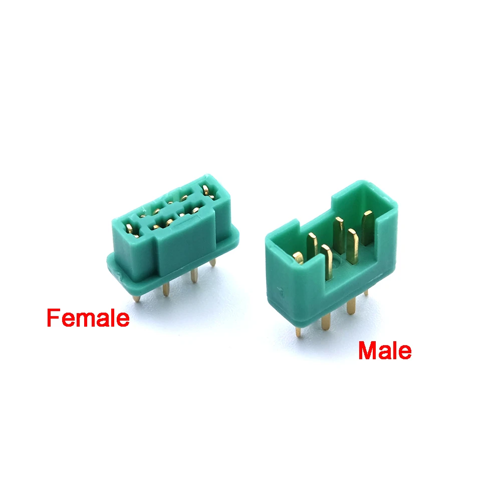 Amass MPX6 MPX 6 pines macho hembra conector chapado en oro 30A enchufe para RC planeador avión Drone juguetes DIY piezas de herramientas