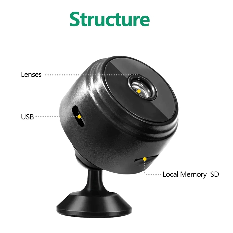 A9 Mini Bewakingscamera's Met Wifi 1080P HD Mini Camera Sensor Nachtzicht Camcorder Web Video Surveillance Smart Life Home