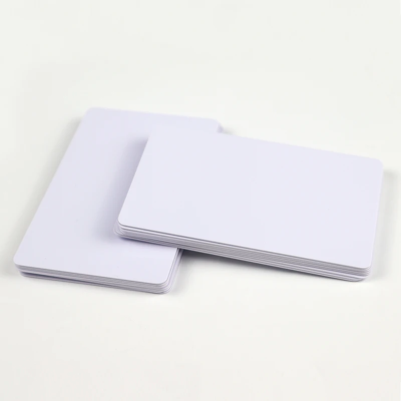 10 Cái/lốc PVC Nhựa Trống Chứng Minh Thư Không Chip Thẻ Mỏng CR80 Có Sẵn Cho Máy In Thẻ