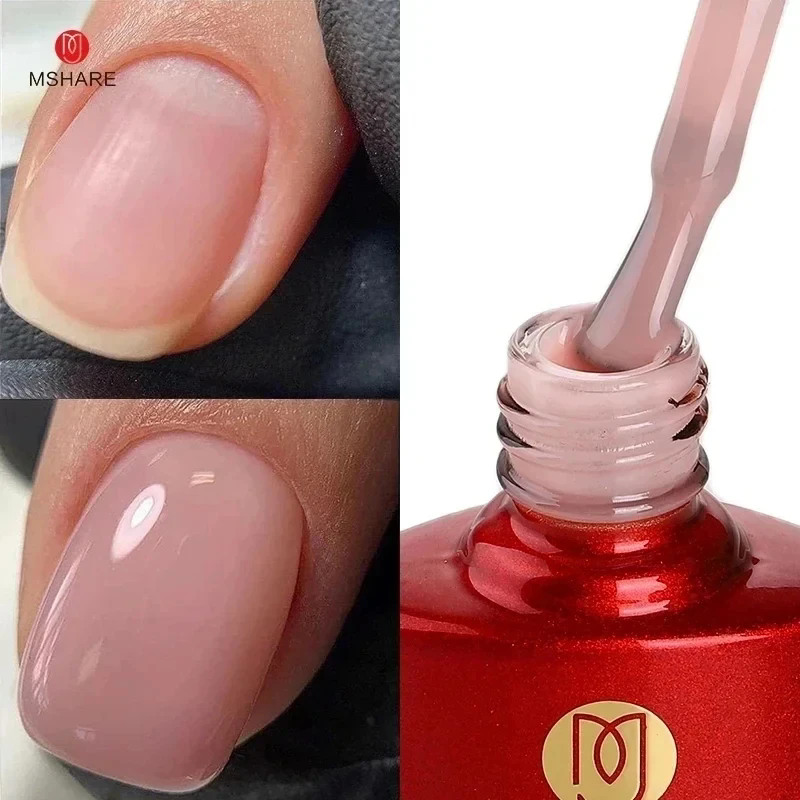 MSHARE Молочно-розовый резиновый гель-основа Камуфляжный цвет Coat Soak Off Nails Гель-лак Лак 10 мл УФ-светодиодный гель-лак TPO Free Gel