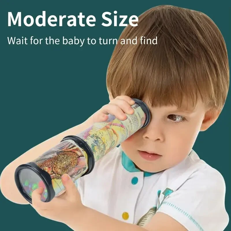 Scalable Rotatable Kaleidoscope Magic Kaleidoscope Glasses Adjustable Colorful World Toy for Kids Classic Educational Fun Toy