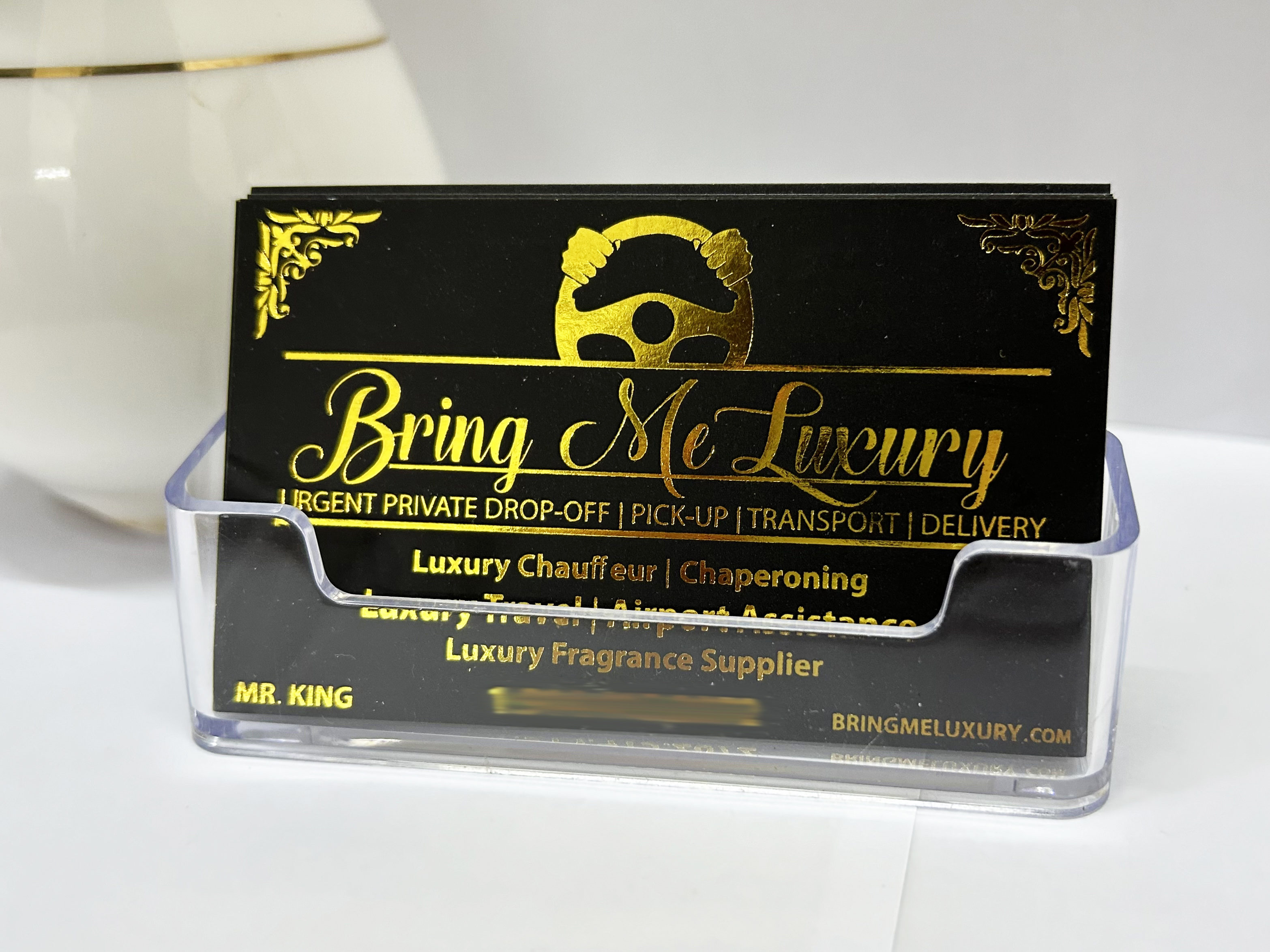 Tùy Chỉnh Logo, Ốp Viền Chỉ Vàng Bo Kinh Doanh Thẻ, Name Card, Vàng Thẻ Nóng Dập Logo, in Hình Lá Bài, Cảm Ơn Bạn Thẻ, 300G