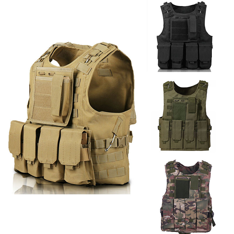 Tactical Vest CS Game Airsoft Assault Molle Vest Equipment Outdoor Clothing Hunting Camouflage Vest Combat Security Waistcoat
