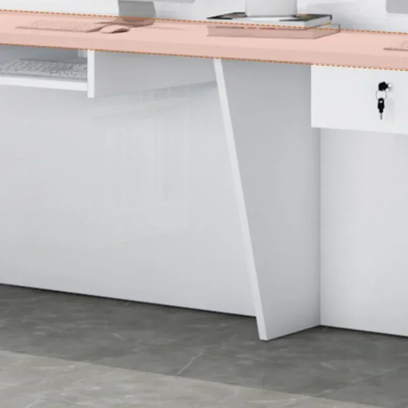 Reception Desks Counter Beauty Salon Storage Modern Furniture Reception Bar Furnishings Professional Recepcion Mueble Barber Spa