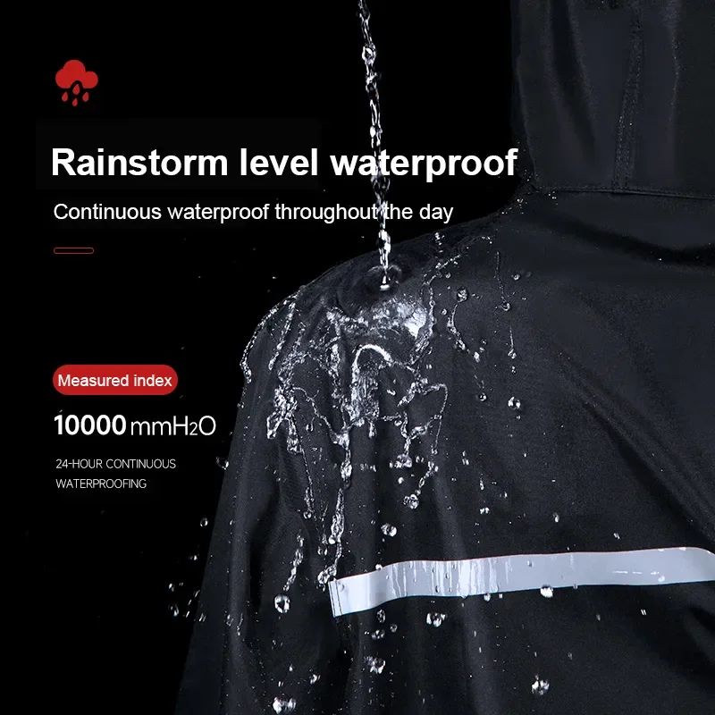 Imperméable long en une pièce pour adultes, imperméable d'extérieur, vélo électrique, corps de coulée, mode