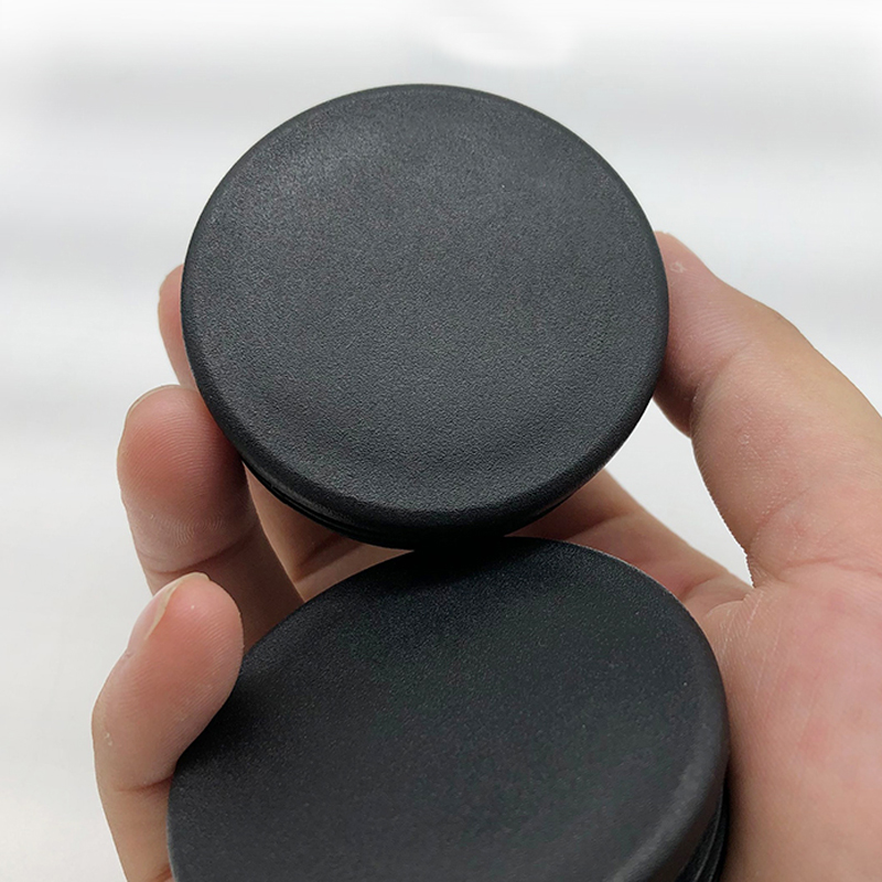 黒ラウンドプラスチックブランキングエンドキャップチューブパイプインサートプラグ栓インサートストッパー椅子脚パイプ Tapón Tubo Redondo