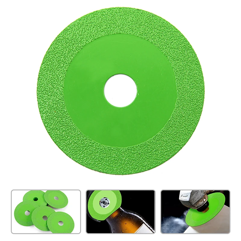 125mm diamante verde lâmina de brasagem ultra fina lâmina de corte cerâmica telha cerâmica jade vidro moagem ferramenta lâmina serra