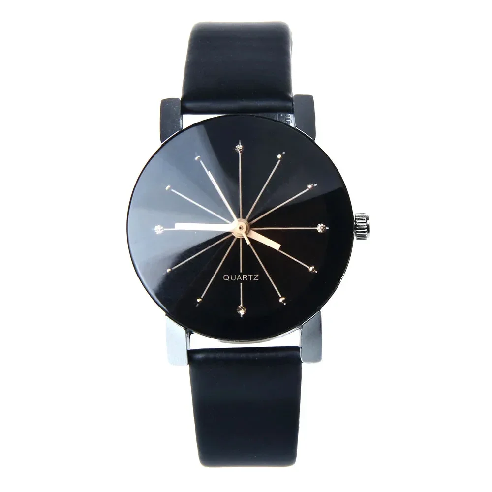 ทนทานคู่คนรักนาฬิกาควอตซ์นาฬิกาหนัง PU นาฬิกาข้อมือ Reloj นาฬิกาผู้หญิงผู้ชายแฟชั่นหรูหราของขวัญ ...