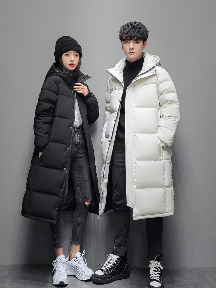 2024 Nueva chaqueta larga para hombre - Chaqueta con capucha de plumón de pato blanco de alta calidad -30 °   Parkas cálidas y gruesas para parejas, abrigos de invierno para hombre 5XL