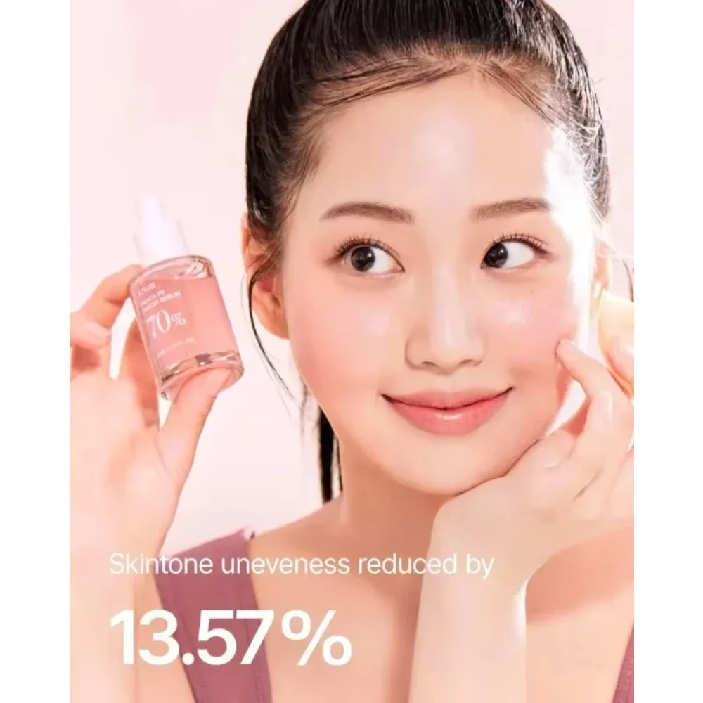 Anua Whitening Booster Set Incluso el tono de la piel Niacinamida 10% + TXA + Melocotón 70 Suero de niacina Removedor de acné