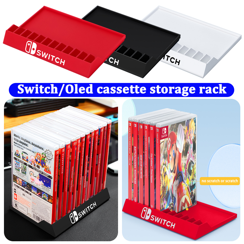 Desktop game card box holder for Nintendo switch oled Cassette storage rack Game disc storage bracket stand for NS accessories