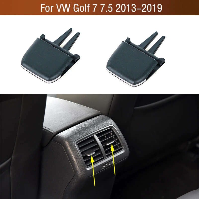 Clip de lengüeta de ventilación de aire acondicionado A/C de salida de aire acondicionado trasero para VW Golf 7 7,5 MK7 MK7.5 GTI GTD GTE r-line 2013-2019