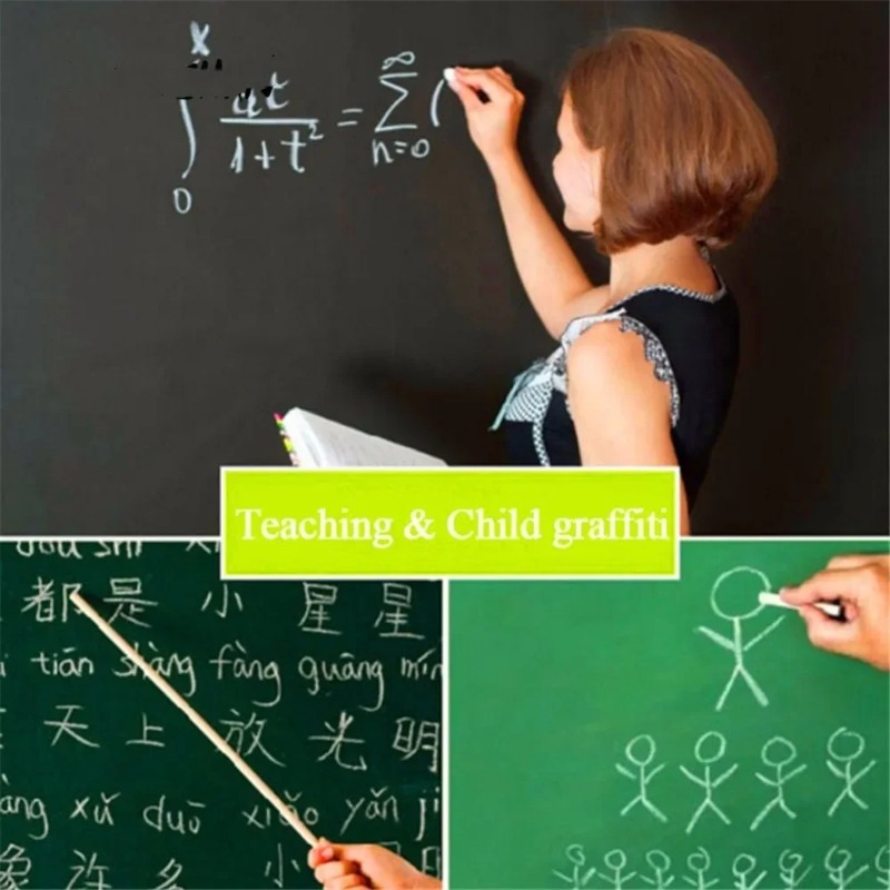 Vinyl Chalkboard 45cm X 100cm Wall Sticker Removable Chalkboard Decal Great DIY Gift for Kids Learning Presentation Supplies