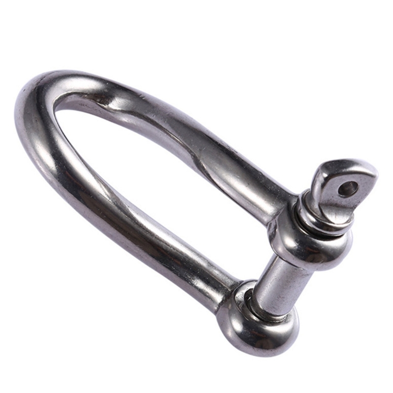 2Pcs Heavy Duty 4mm Torcido Manilha com Parafuso Pin 316 aço Inoxidável marinho hardware barco aparelhamento