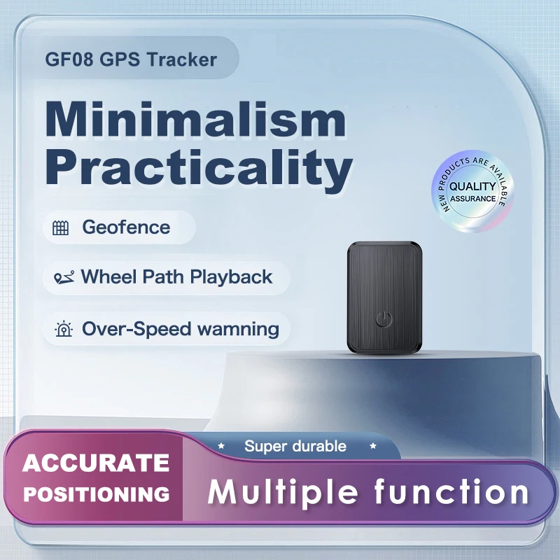 Mini GF08 GPS Tracker ติดตามรถแบบเรียลไทม์ Anti-Theft Anti-lost Key สัตว์เลี้ยง Locator Strong Magnetic Mount SIM ข้อความ Positioner