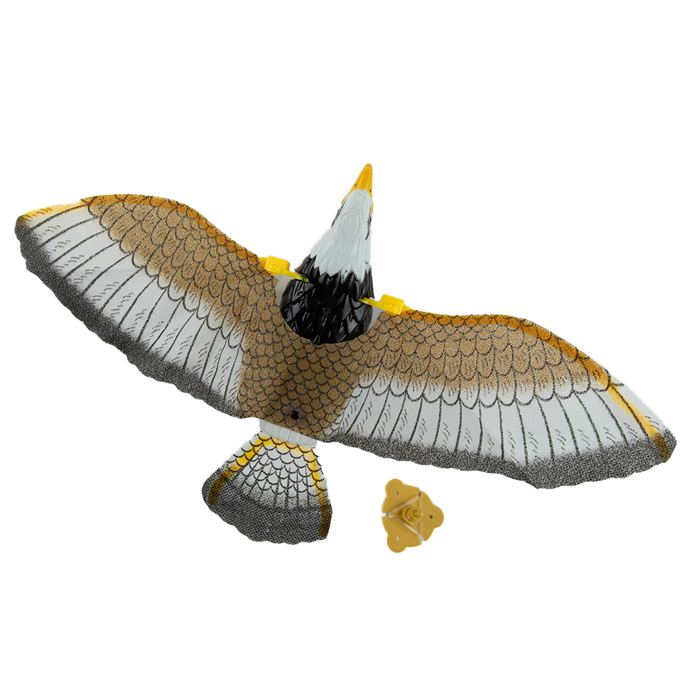 1xBird Repellent แขวน Eagle Flying Owl Repellent Scarer Emulation Flying Hawk Bird Garden หุ่นไล่กา Yard กลางแจ้ง Pest Control