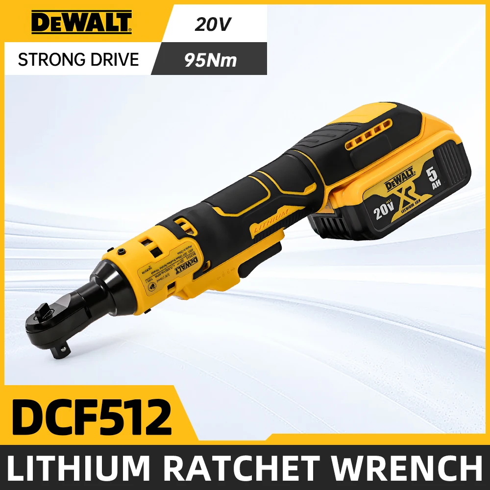 Dewalt dcf512 chave de energia sem escova de velocidade variável de 1/2 polegadas luz led chave de catraca sem fio 20v bateria ferramentas elétricas