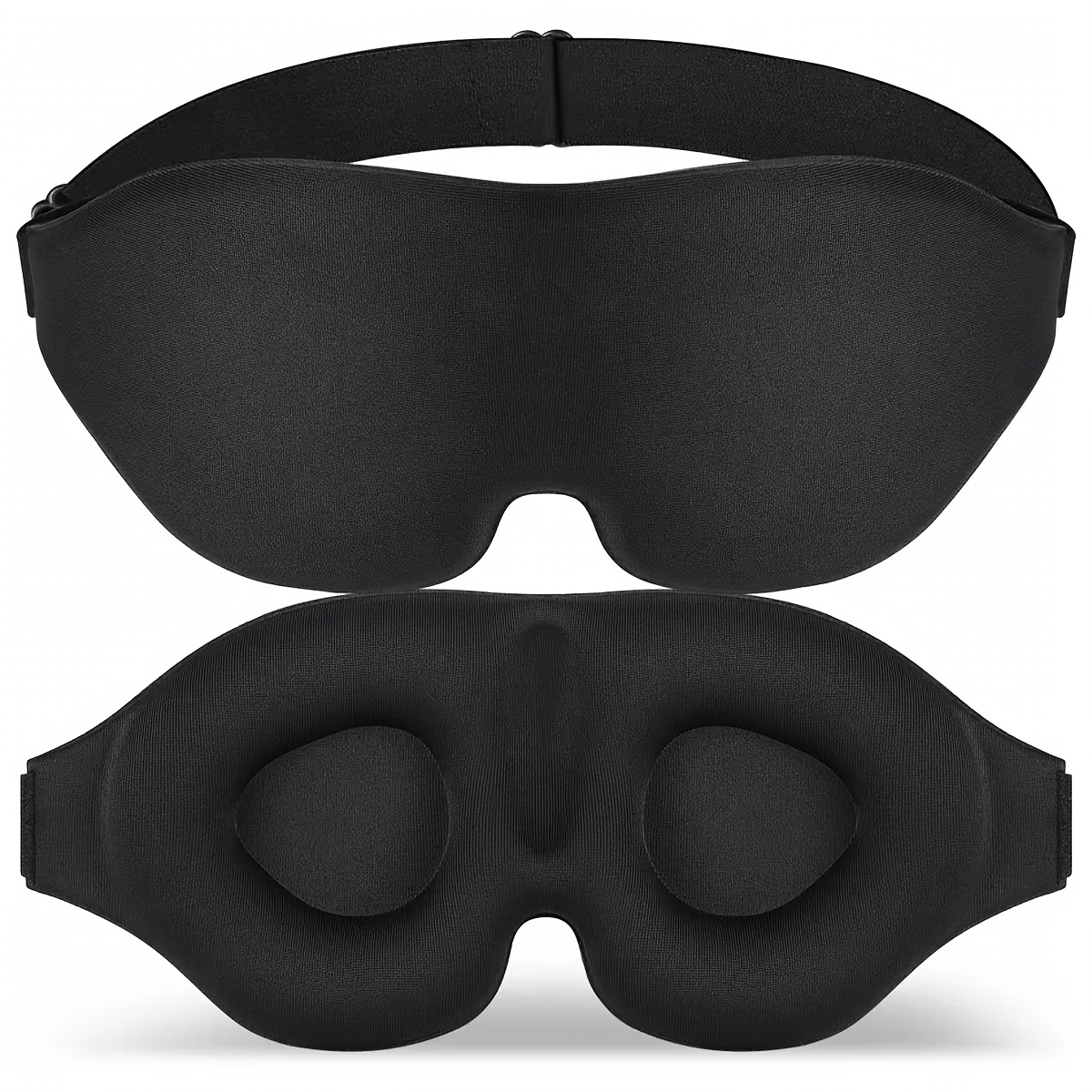 3D Eye Mask Adjustable Suitable for Men and Women with No Pressure on the Eyes Breathable and Light Blocking Eye Mask Black