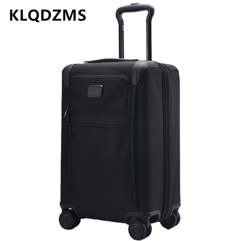 KLQDZMS 20"24Inch High-quality Suitcase Expandable Oxford Cloth Trolley Case Mute Universal Wheel Boarding Box Rolling Luggage