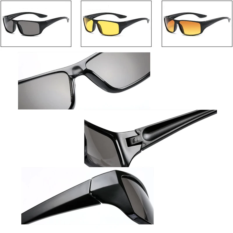Gafas de sol polarizadas antideslumbrantes para conducir, gafas de visión nocturna para conductores, accesorios interiores, engranajes protectores