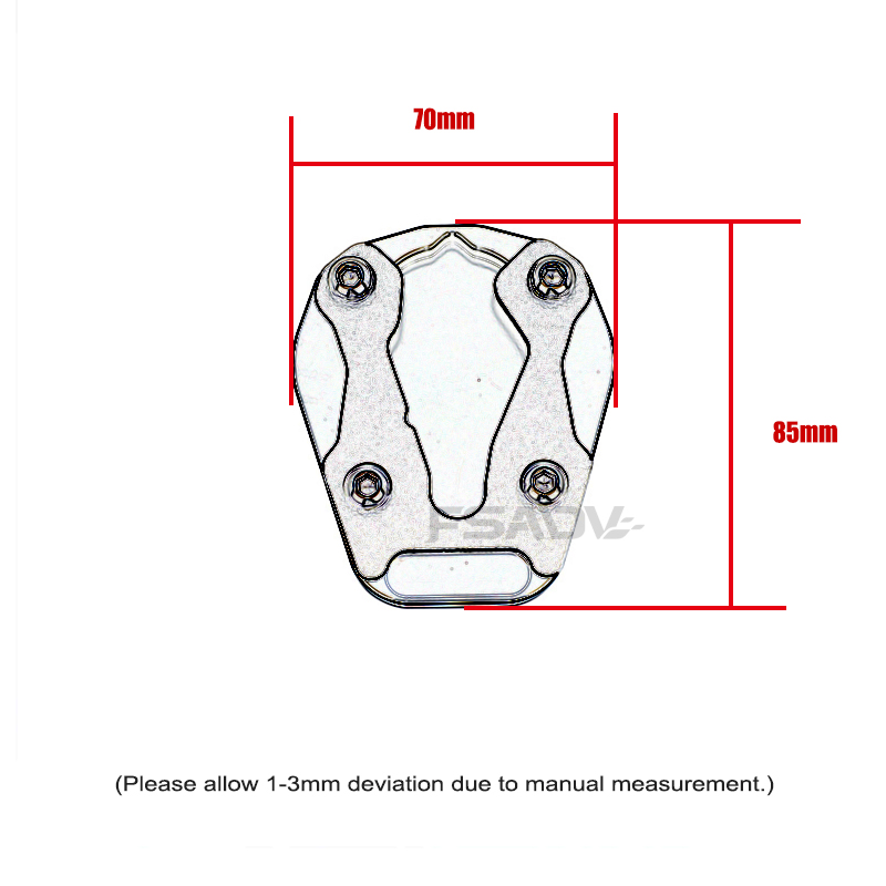 CFMOTO 450MT MT450 CF 450 MT 2024 2025 オートバイアクセサリー足側スタンド引伸プレートパッドキックスタンド延長
