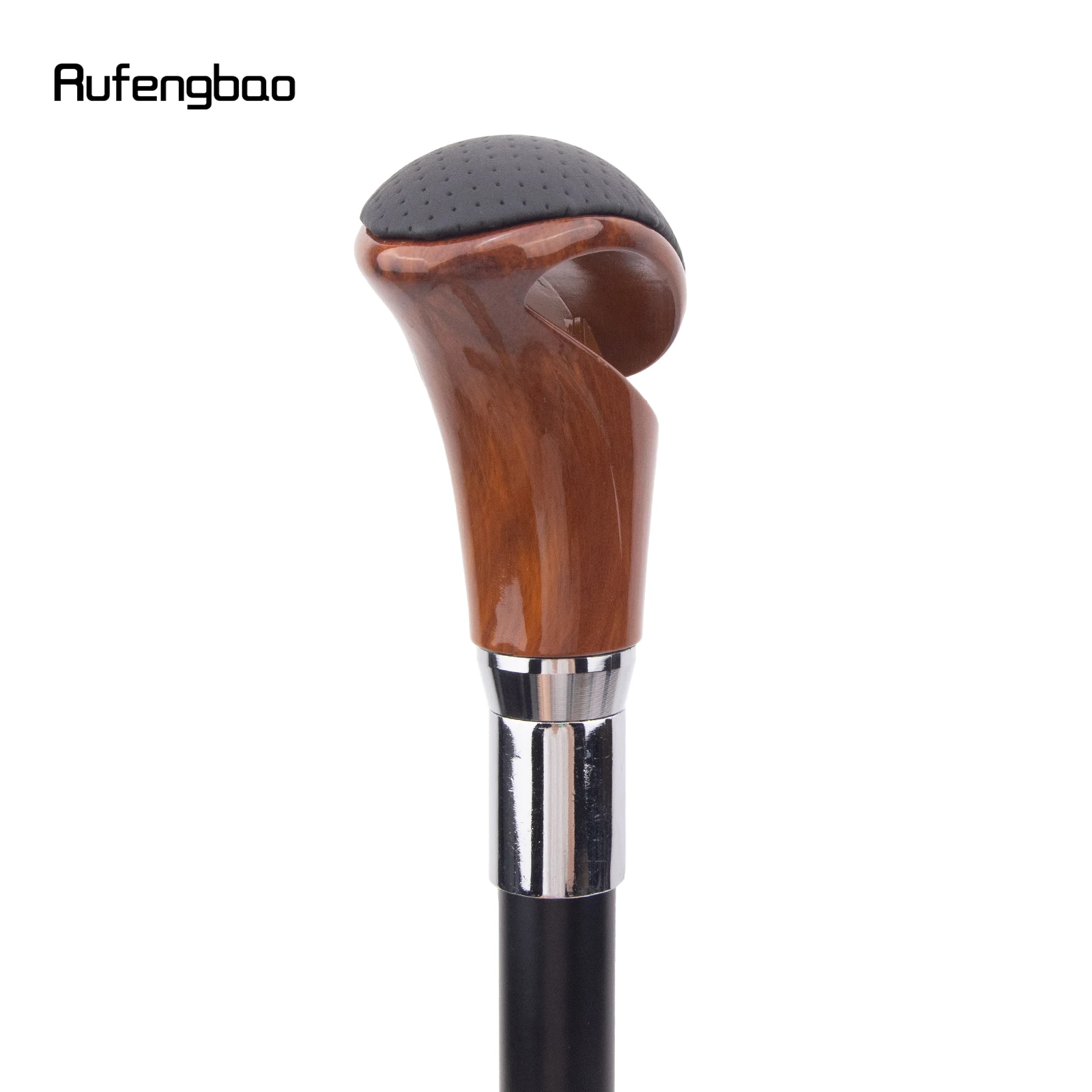 สีแดงหนังสีดําเงินเดิน Cane แฟชั่นตกแต่งเดิน Stick สุภาพบุรุษ Elegant คอสเพลย์ Cane Crosier 94 ซม