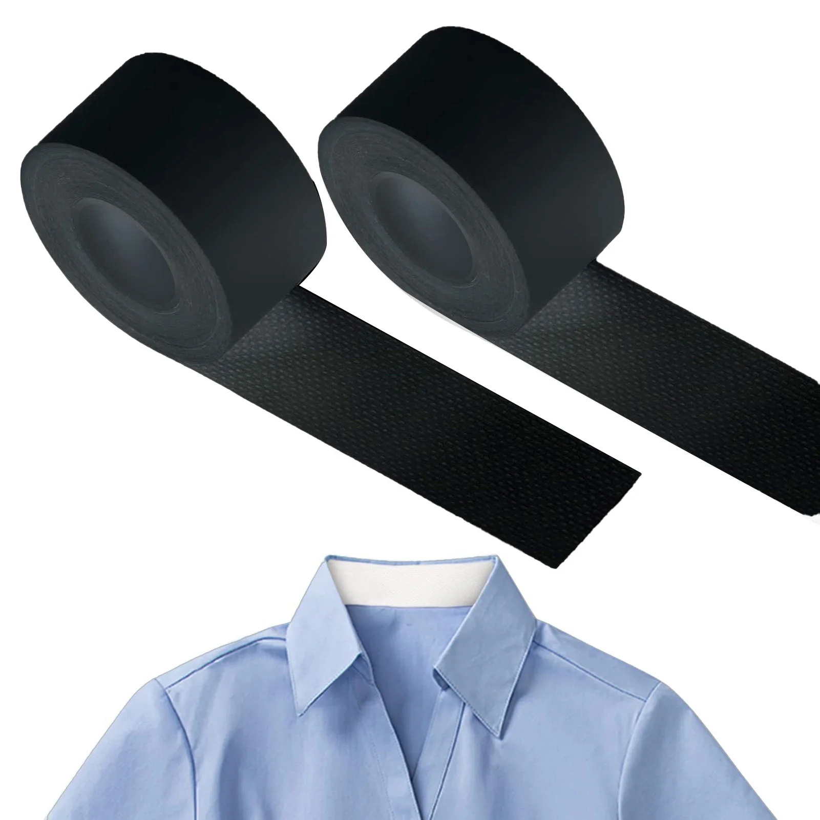 Almohadillas autoadhesivas para el sudor, cinta para el cuello, transpirable, absorbente para el sudor de camisas rápidamente
