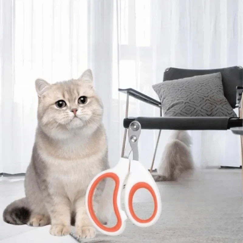 Professional Cat เล็บ Clippers สําหรับแมวขนาดเล็กสุนัขสแตนเลส Puppy Claws เครื่องตัดสัตว์เลี้ยง Nall Grooming Clippers Trimmer