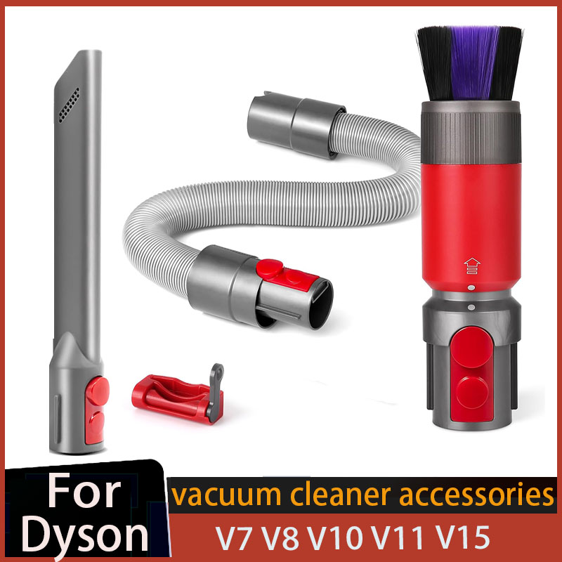 แปรงปัดฝุ่นท่อต่อแบบยืดหยุ่นสําหรับ Dyson Outsize/ V7/ V8/ V10/ V11/ V15 เครื่องดูดฝุ่นทําความสะอาดตัวเองขนแปรงนุ่ม Access