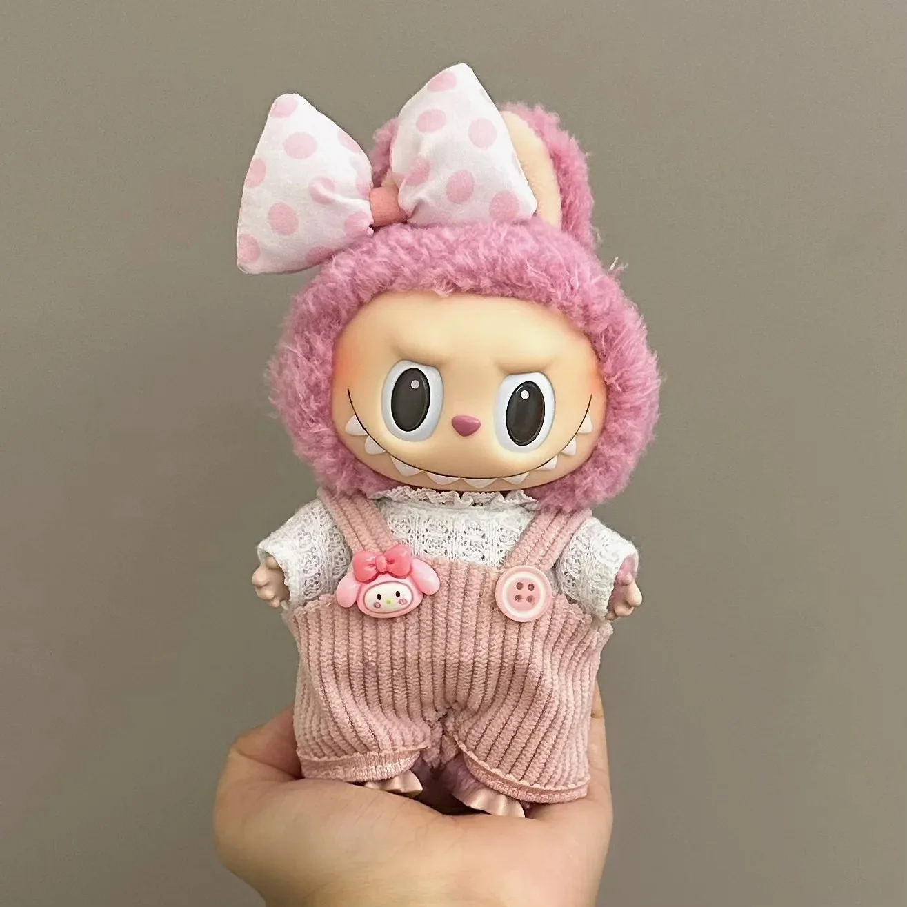 Подходит для одежды Labubu 17 см, милый комбинезон, костюм с юбкой V1 V2 V3, аксессуары для одежды «сделай сам», креативные детские игрушки, подарки