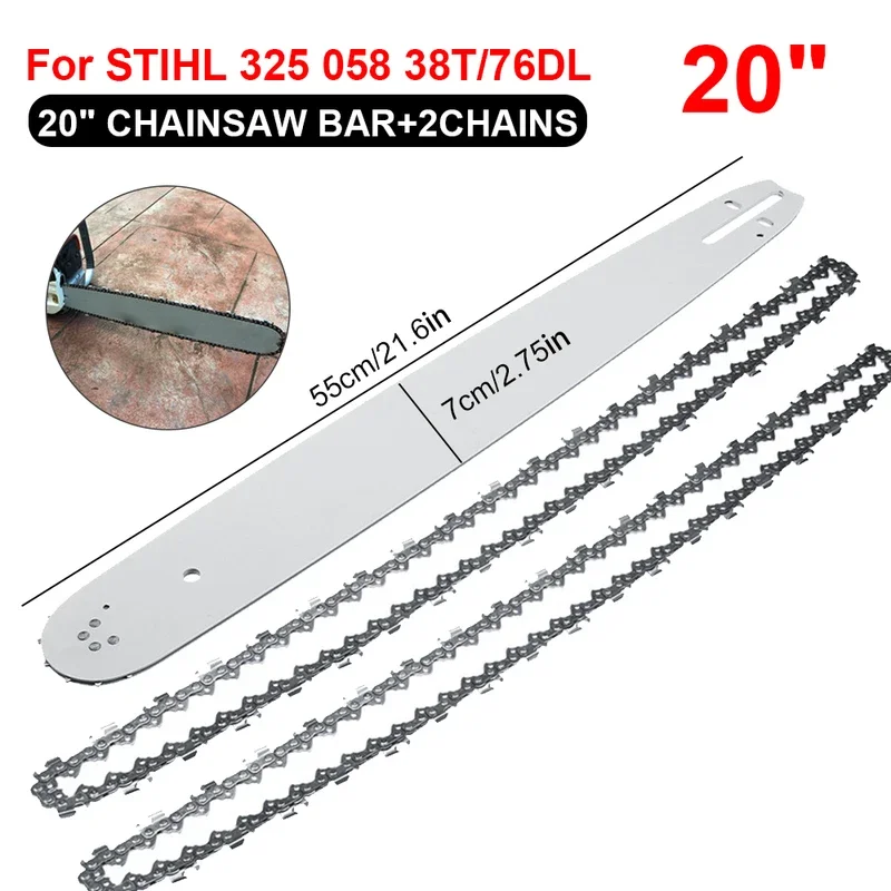 20 Inch Chainsaw Guide Bar with Saw Chain 325 76DL For STIHL MS290 MS291-310-340-360-380-391-440 Saw Bracket Cutter
