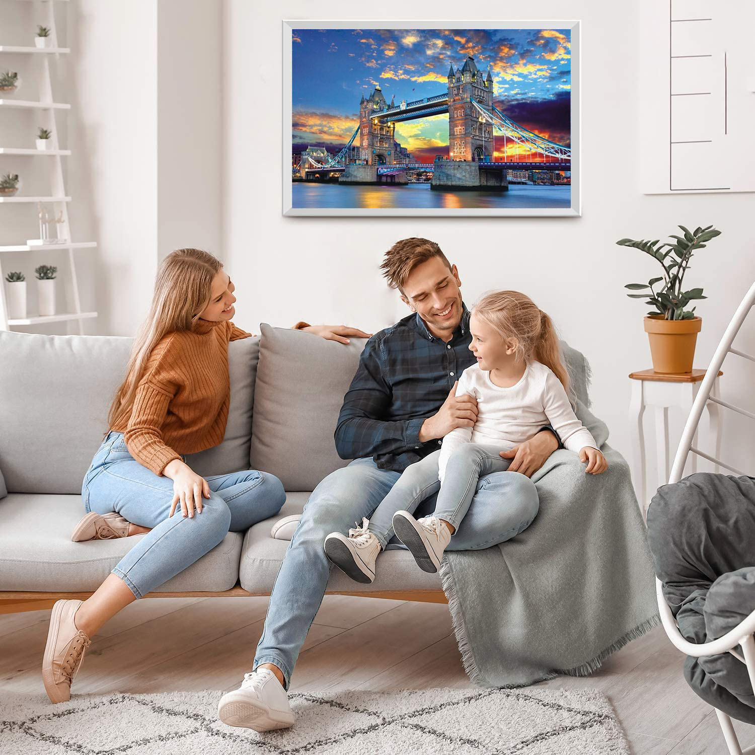 1000ピース ロンドンブリッジ ジグソーパズル 大人 ティーン 子供 おもちゃ ギフト 教育的 知的 解凍 楽しい ファミリーゲーム