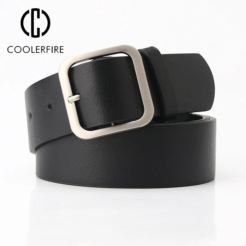 Women's Trousers Belt Pu Leather Belt for Women's Dress and Jeans Designer Belt Women Belt Simple Black Belt Female Strap DT171