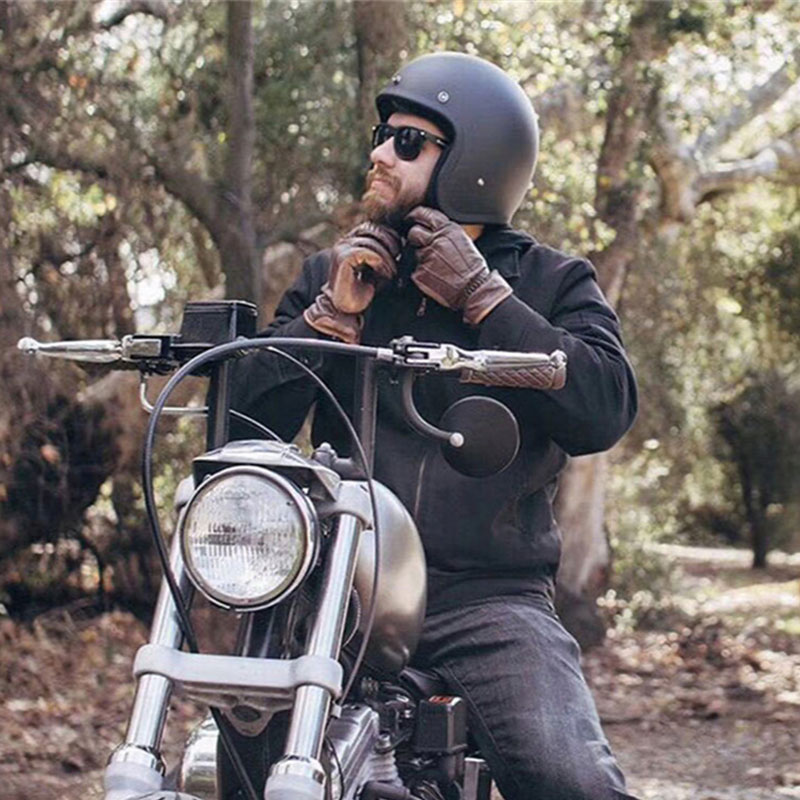 Casco de Moto de fibra de vidrio para montar en Scooter, protector de cabeza de cara abierta, estilo Retro TT & Cocos, 3/4 Jet, aprobado por DOT