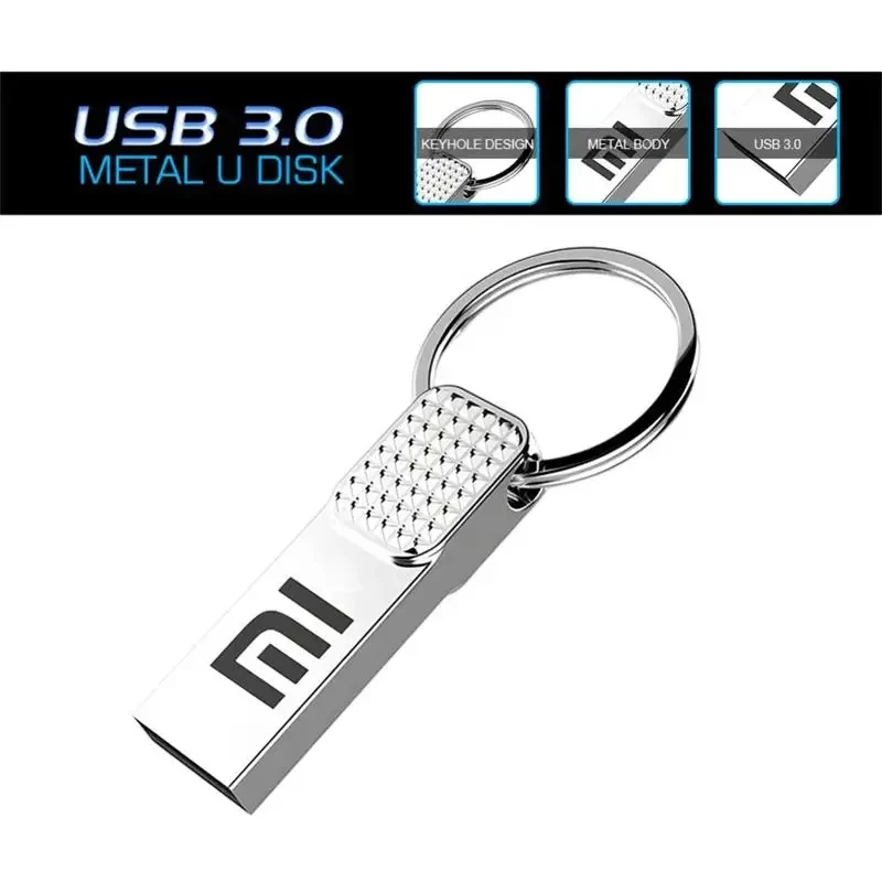 XIAOMI 2TB Original Flash Drive USB 3.0 High-Speed Pen Drive 1TB Metal Waterproof Type-C USB Memory For Computer Storage Devices