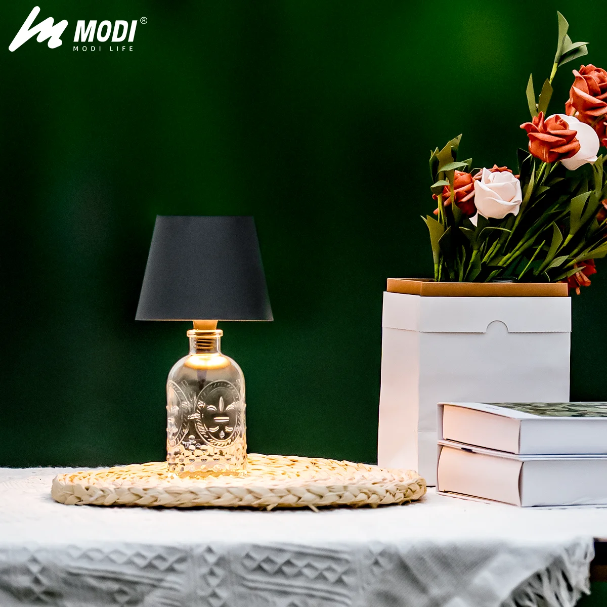 Wireless Touch Control Bottle Table Lamp with 3 Colors & Stepless Dimming, Ideal for Bar, Wine Bottle Decoration & Desk Lighting