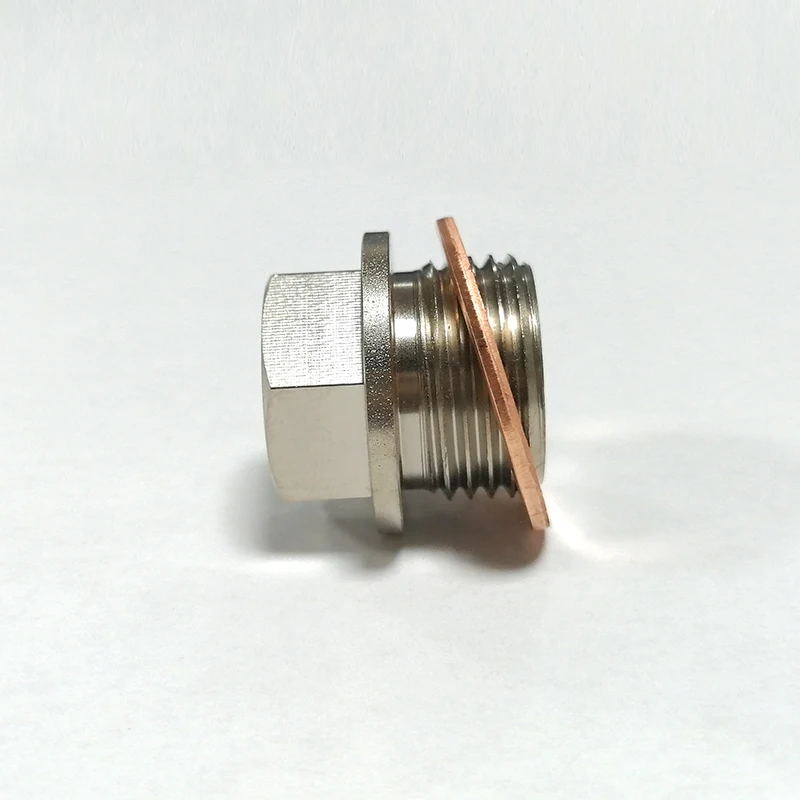 Plugue M18x1.5 1/8NPT do adaptador do sensor de temperatura da exaustão de aço com arruela