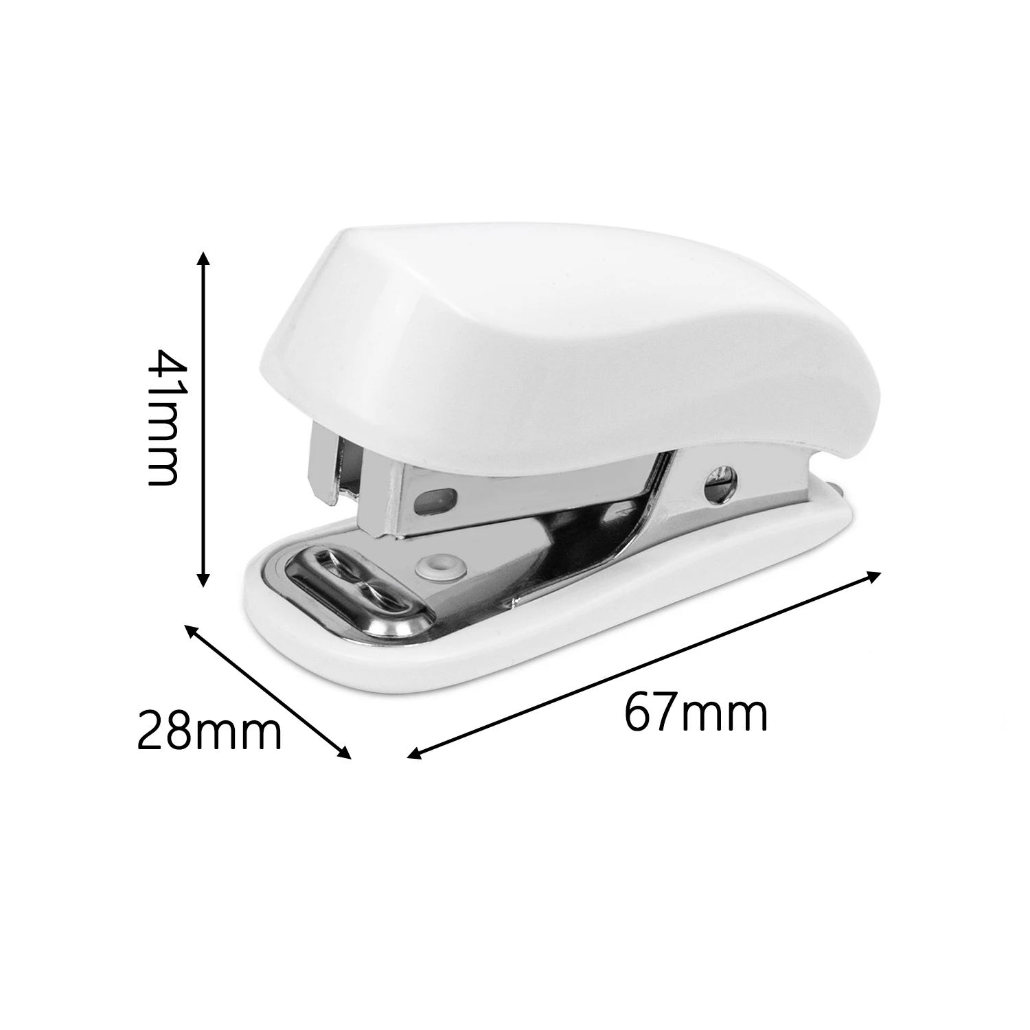 Mini kit cucitrice Cucitrice portatile piccola e graffette per rilegare carta Studente Cancelleria per ufficio Blu Rosa Bianco