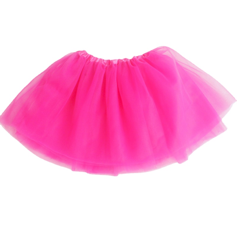 소녀 탄성 발레 댄스웨어 Tutus 미니 스커트 생일 파티 댄스 3 레이어 Tulle 투투 스커트 for Kids Princess 2-8Y Girls