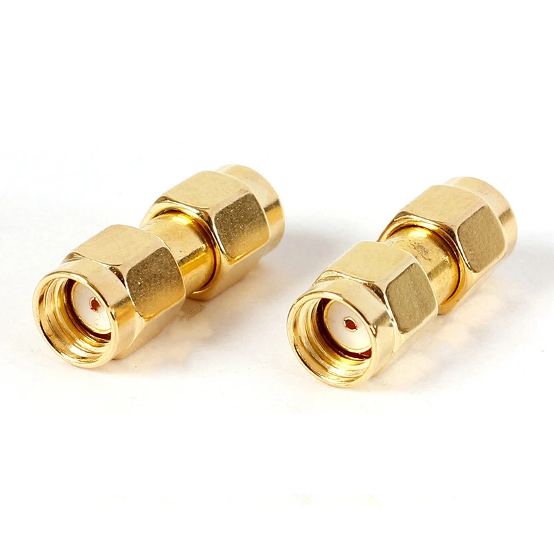 2 uds SMA a SMA adaptador SMA macho hembra a macho hembra RP SMA recto 3 vías ángulo recto 90 135 grados conector RF para antena