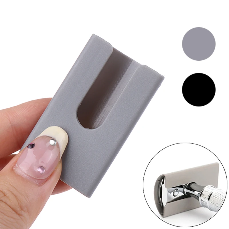 Funda protectora Universal para la cabeza de la maquinilla de afeitar, cubierta de plástico de doble filo para la cabeza del cuchillo, mango largo, 1 piezas