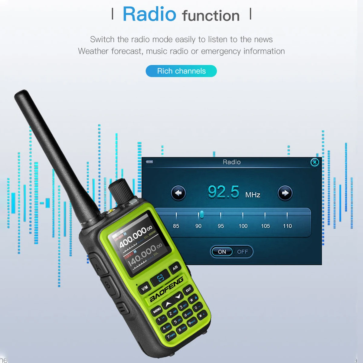 2PCS Baofeng UV-5R Mini Full Band Walkie Talkie Bluetooth Programmierung AM Drahtlose Kopie Frequenz 999CH Typ-C Tragbare ham Radio