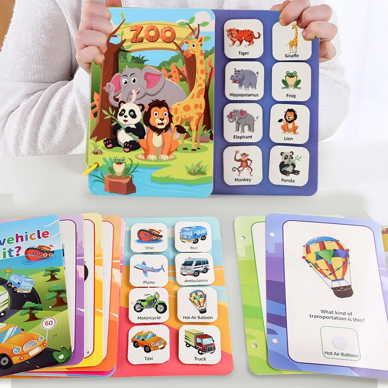Children Early Education Quiet Busy Paste a Book Baby DIY Puzzle Sticker Montessori Toy Portable Educational Toy Sticker Book