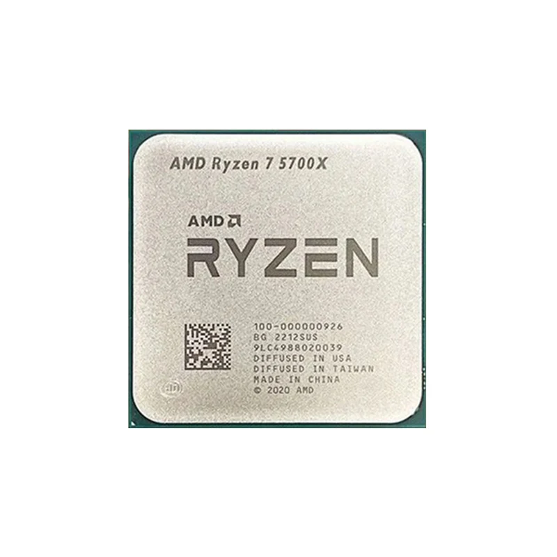 【Marca +】AMD Ryzen 7 5700X Nuevo R7 5700X 3,4 GHz CPU de ocho núcleos y 16 hilos 7NM L3 = 32M 100-000000926 Zócalo AM4 pero sin enfriador