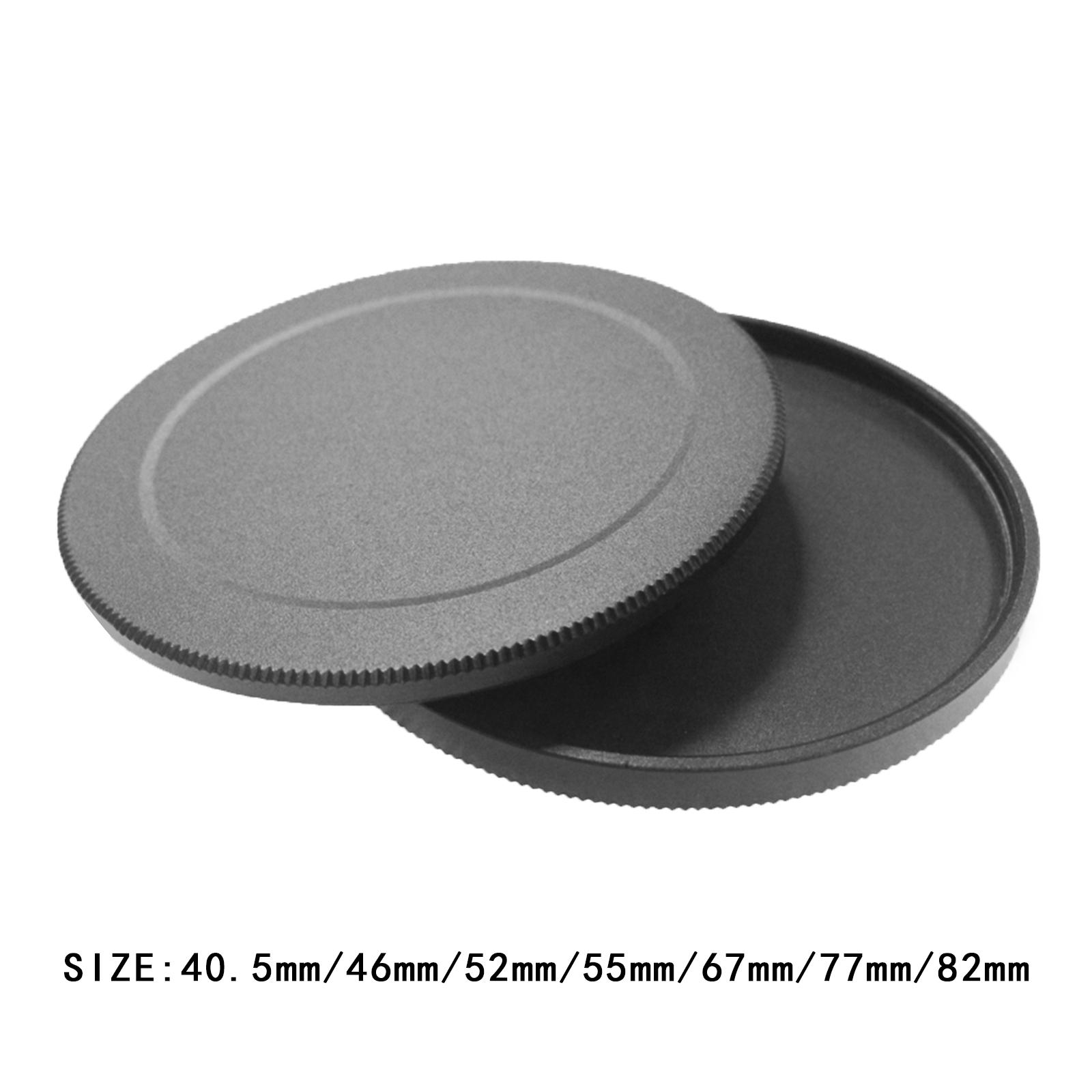 2x sekrup logam dalam lensa Filter Stack Caps Cpl ND Filter melindungi Kit hitam