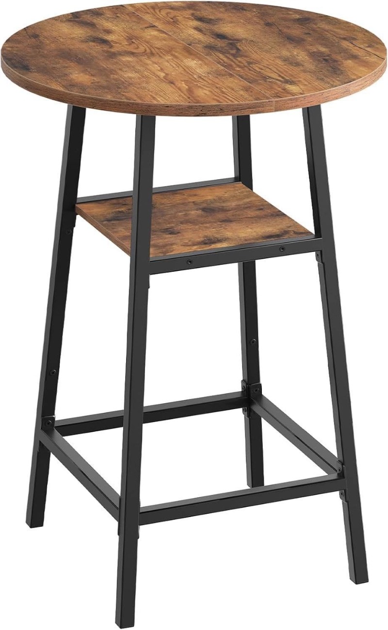 Mesa de centro redonda de estilo industrial de hierro, muebles de mesa de comedor de bar de alta gama para el hogar, modernos y sencillos, de lujo