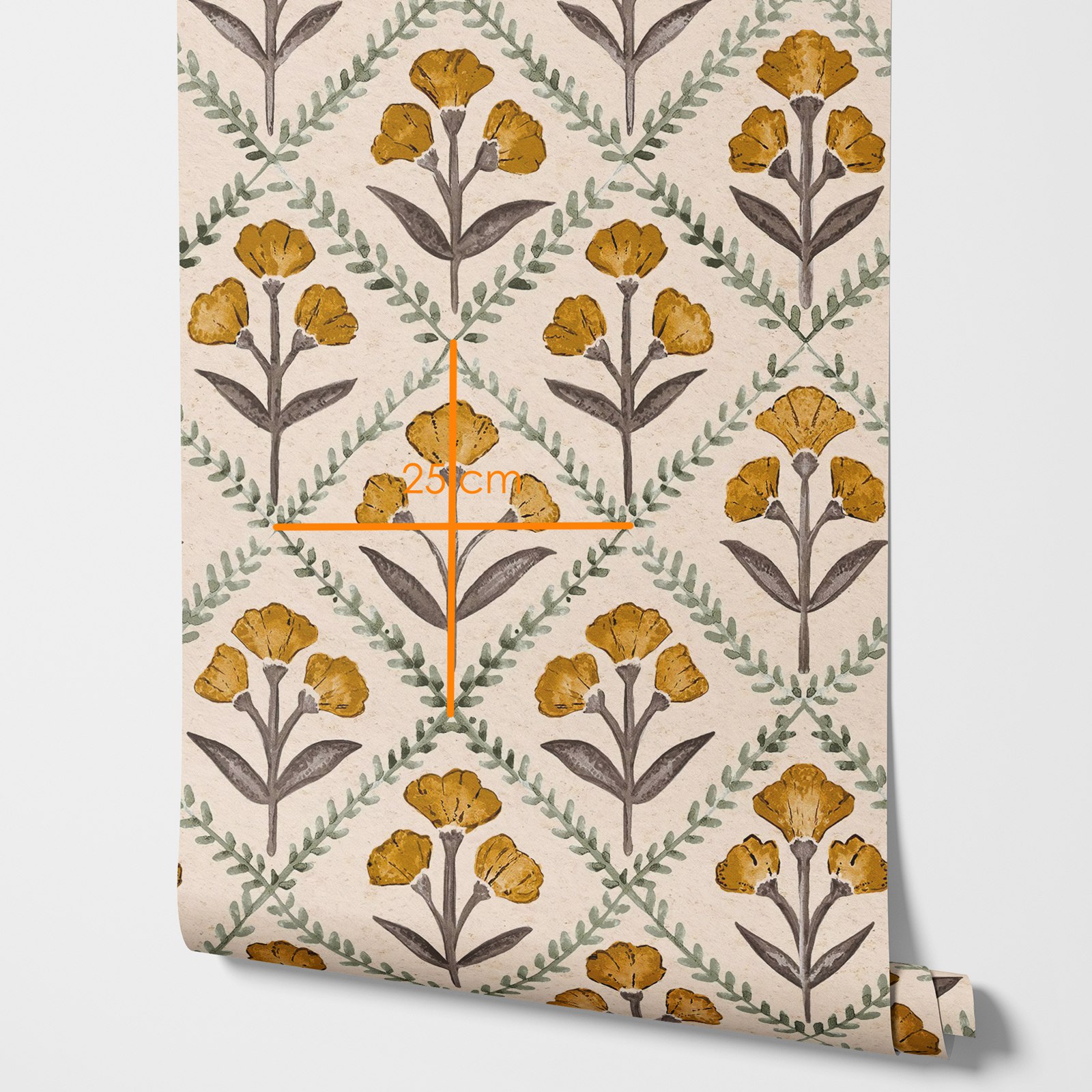 Желтые цветочные обои с большими цветами, традиционные нетканые обои с растениями, декоративные наклейки на стены, наклейки на обои