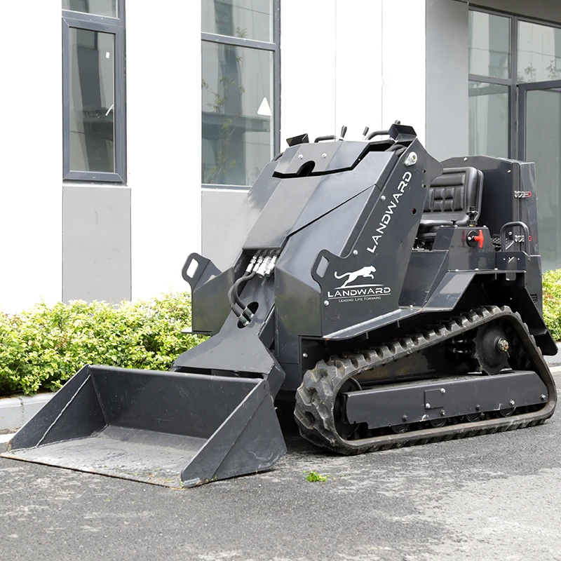 Euro 5 Home Wheel Skid Steer Loader High Quality Small 4WD Loading Transporter Diesel Power Crawler Mini Skid Loader Customized