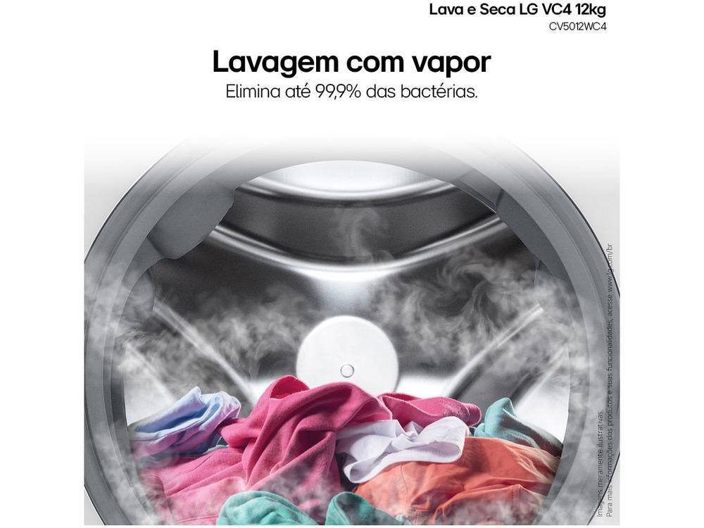 Lava e Seca LG 12kg Smart VC4 CV5012WC4 com - 220V