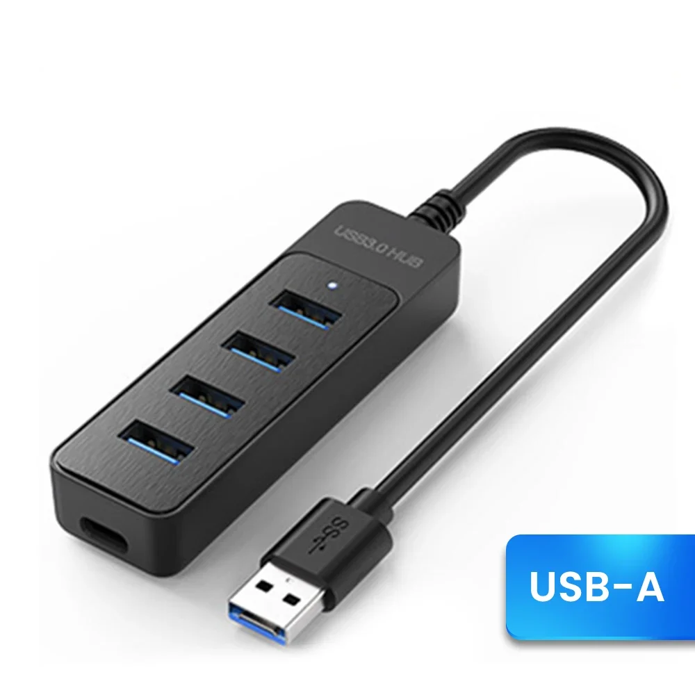 USB 3.0 Netzteil 4-Port Multi USB Splitter Hub USB Hub 2.0 Typ C Hub Multi Extender Zubehör